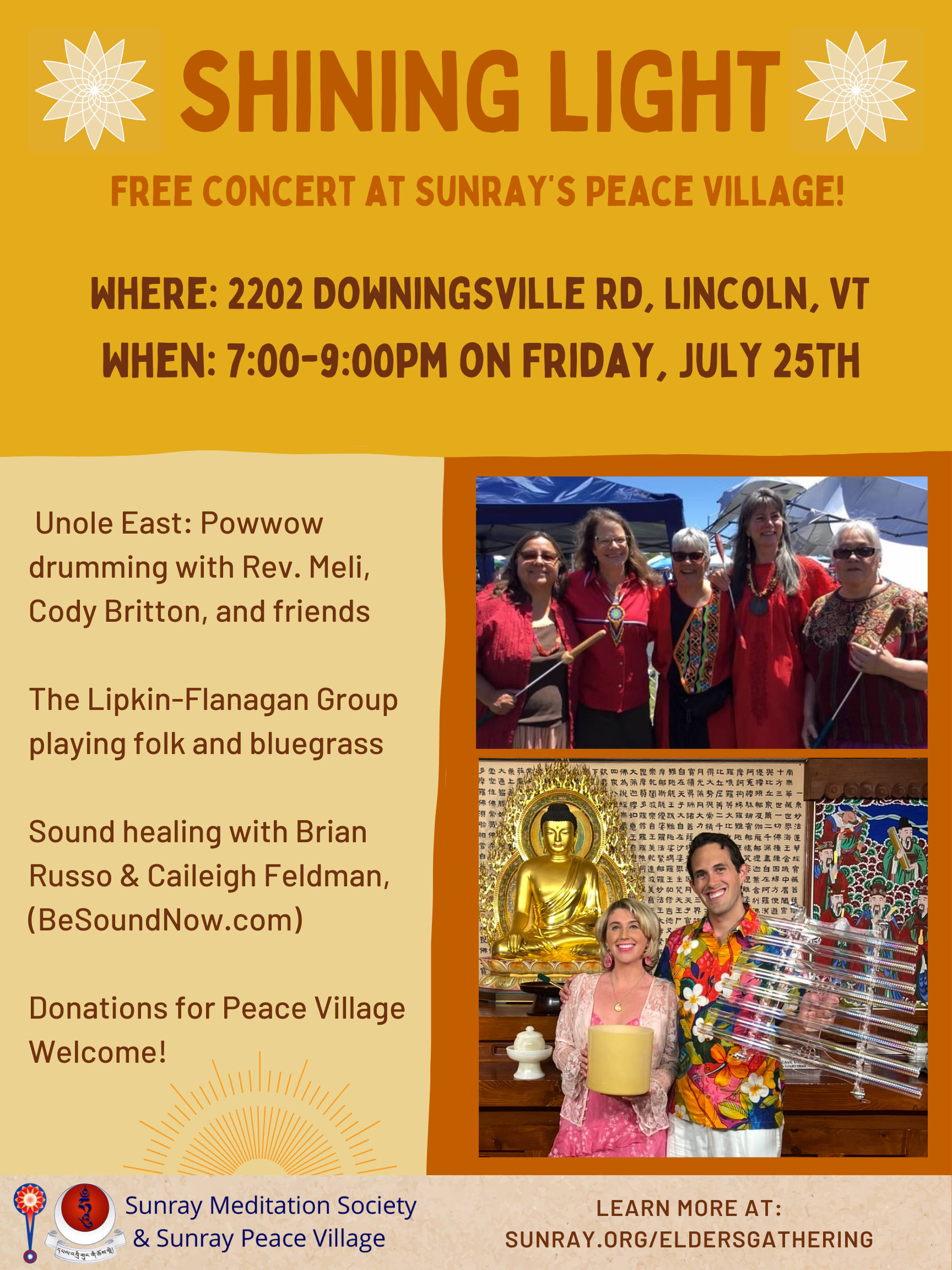 Shining Light Concert Flyer