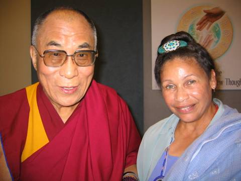 His Holiness the Dalai Lama and Venerable Dhyani