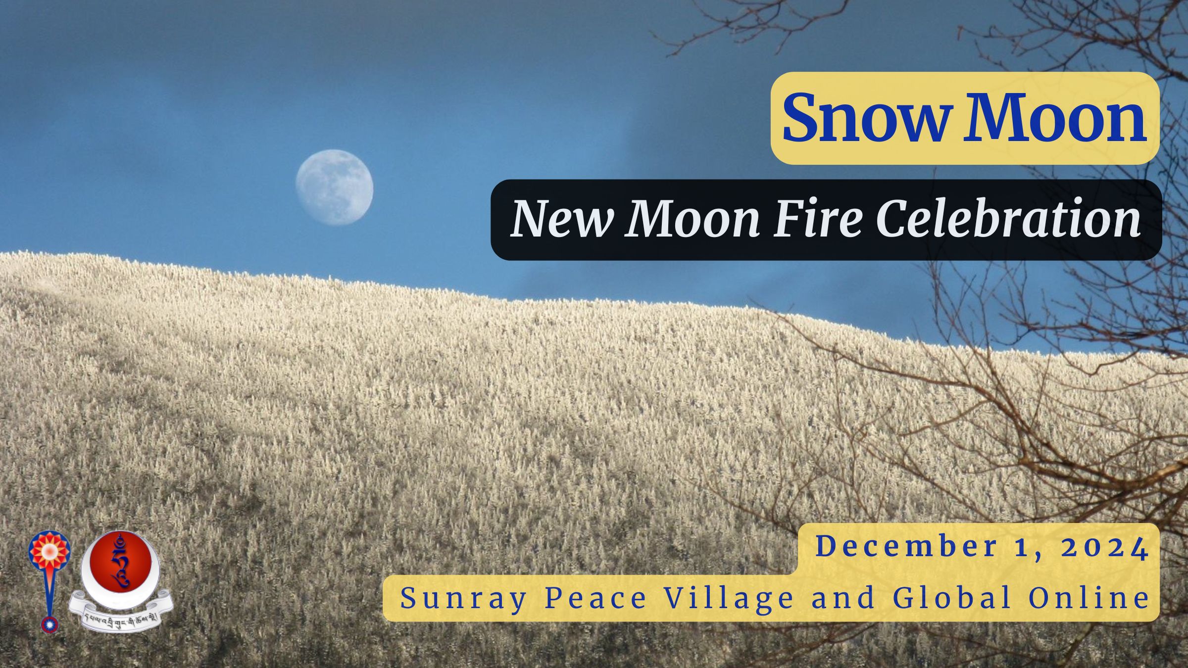 New Moon Fire Snow Moon Celebration Sunray