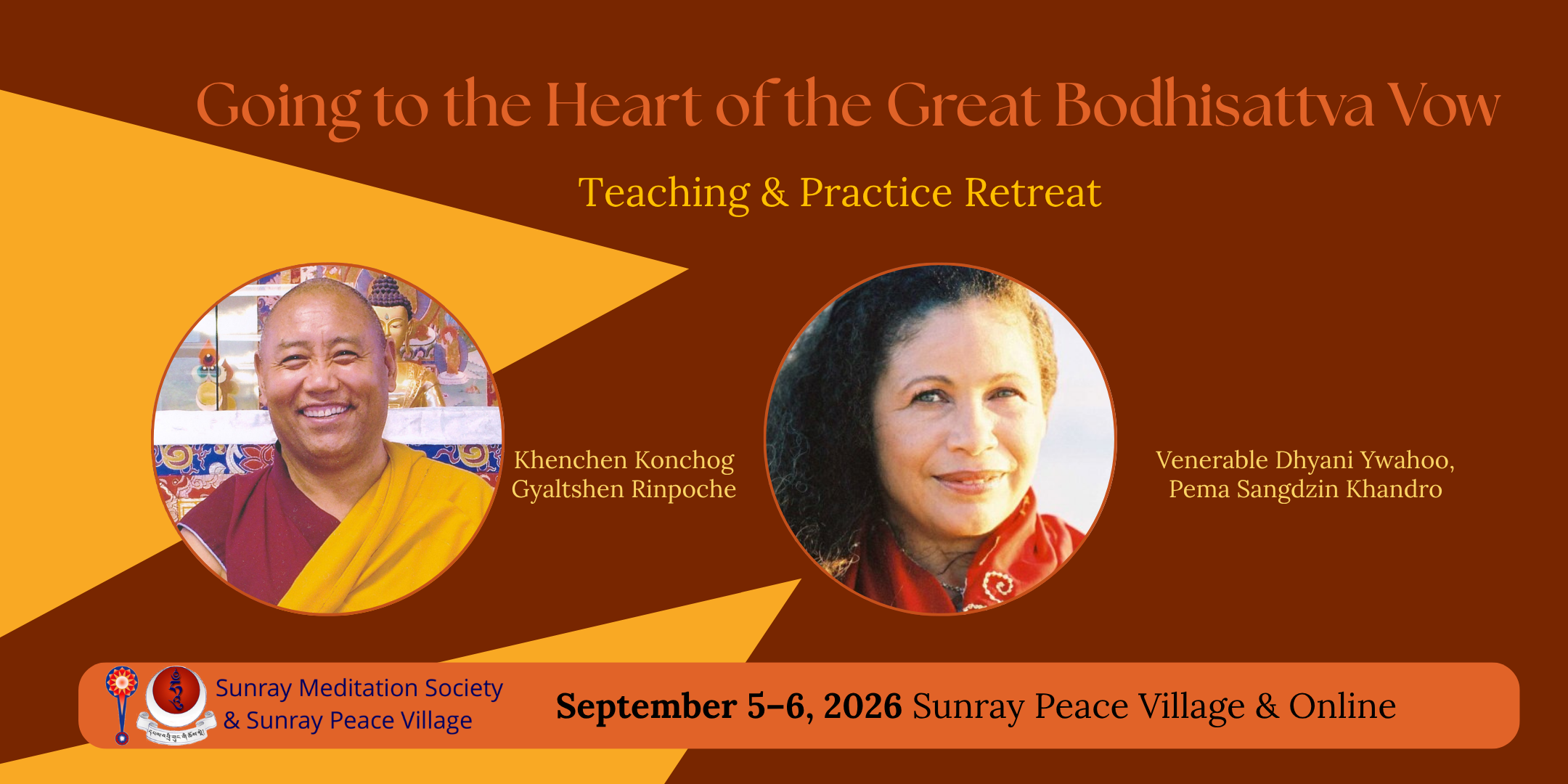 Bodhisattva Vow Retreat Banner